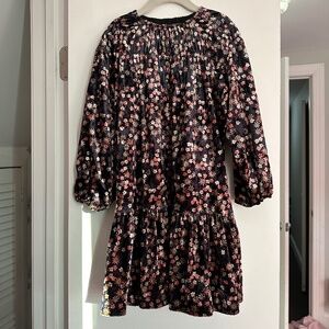 Junees papillon floral velour toddler girls dress 6